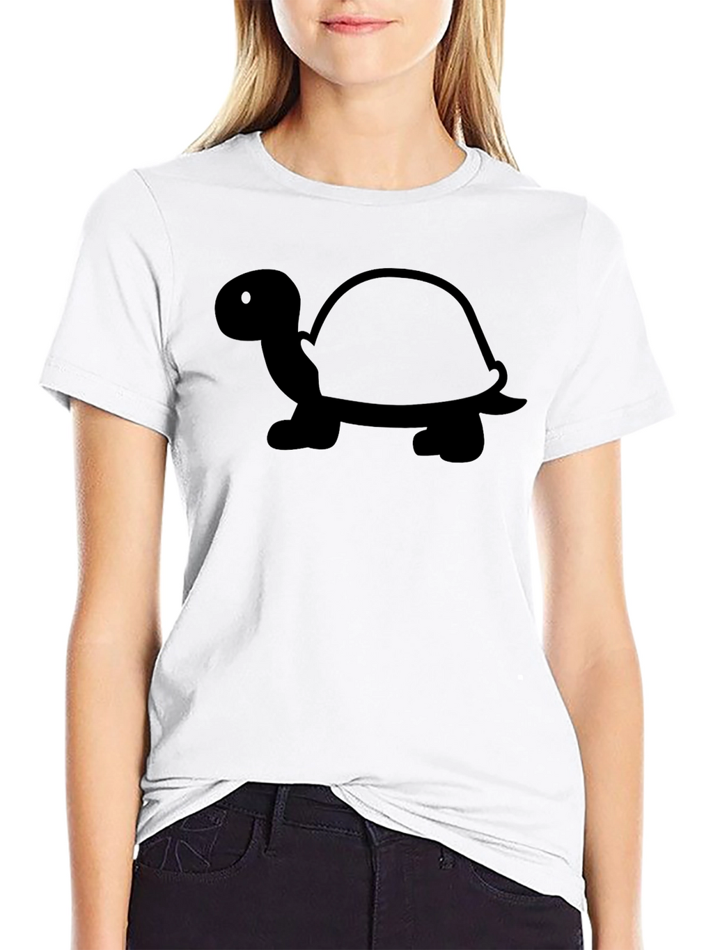 Turtle Silhouette Black T-Shirt