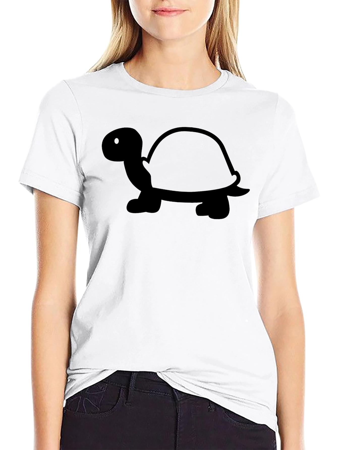 Turtle Silhouette Black T-Shirt