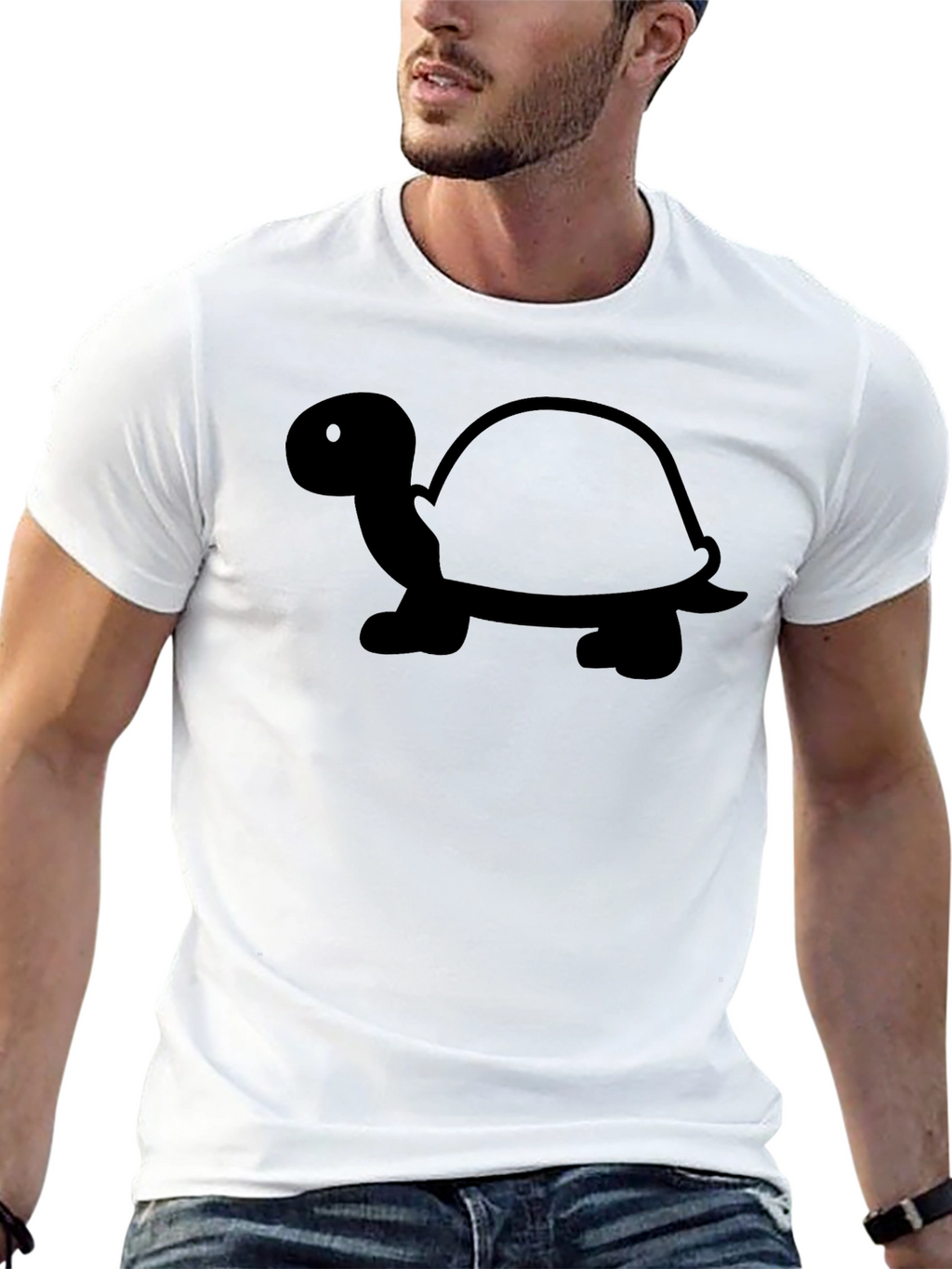 Turtle Silhouette Black T-Shirt