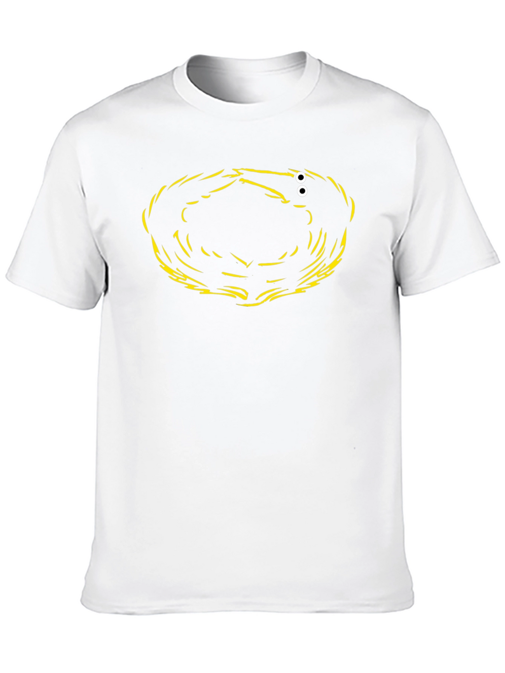 Abstract Graphic Print Black T-Shirt