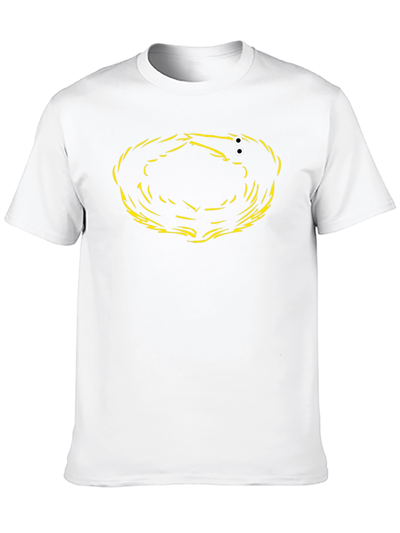 Abstract Graphic Print Black T-Shirt