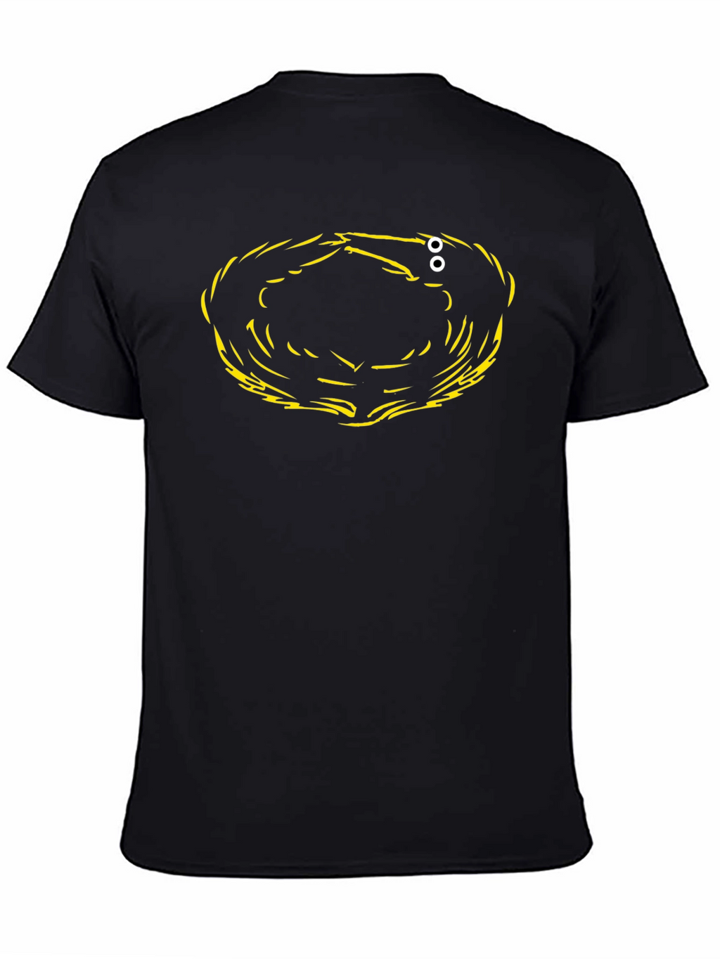 Abstract Graphic Print Black T-Shirt