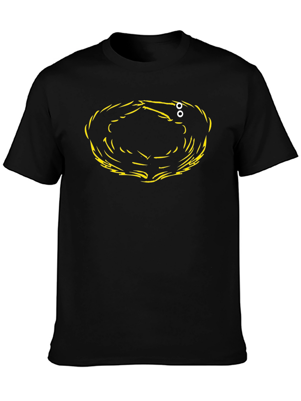 Abstract Graphic Print Black T-Shirt