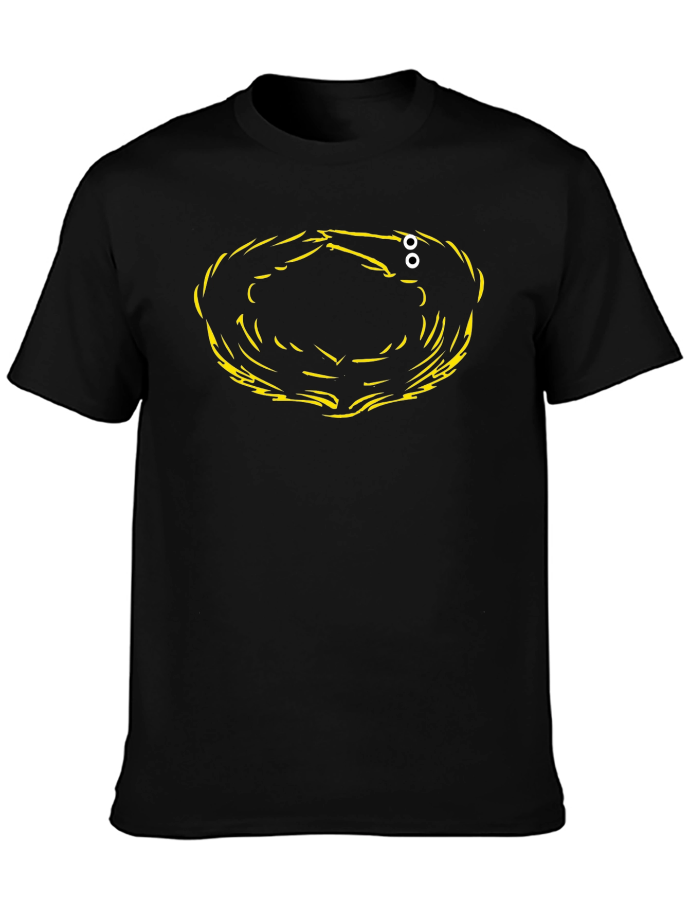 Abstract Graphic Print Black T-Shirt