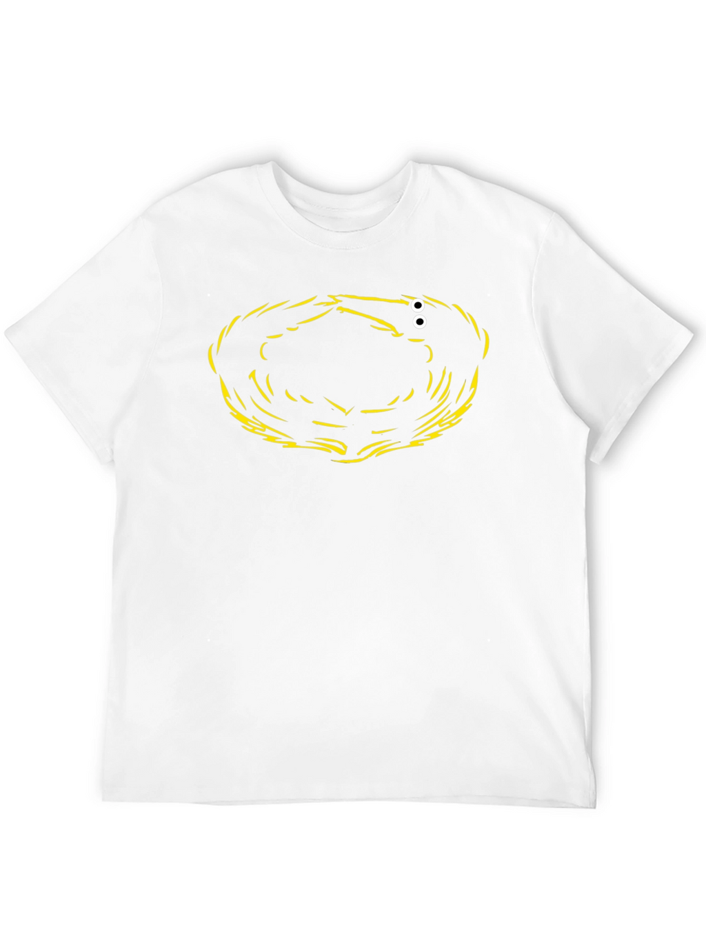 Abstract Graphic Print Black T-Shirt