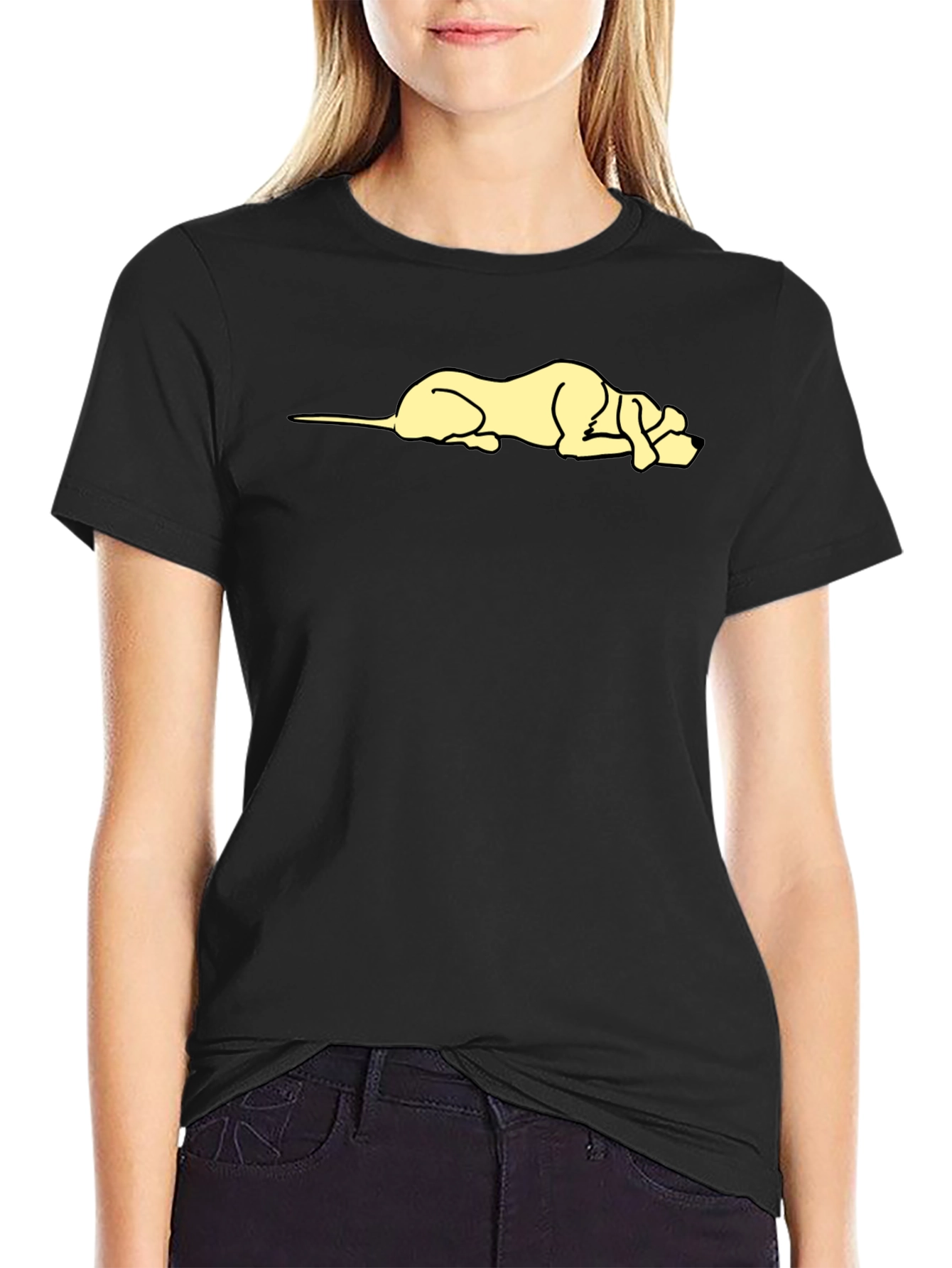 Lazy Dog Graphic T-Shirt - Casual Cotton Tee