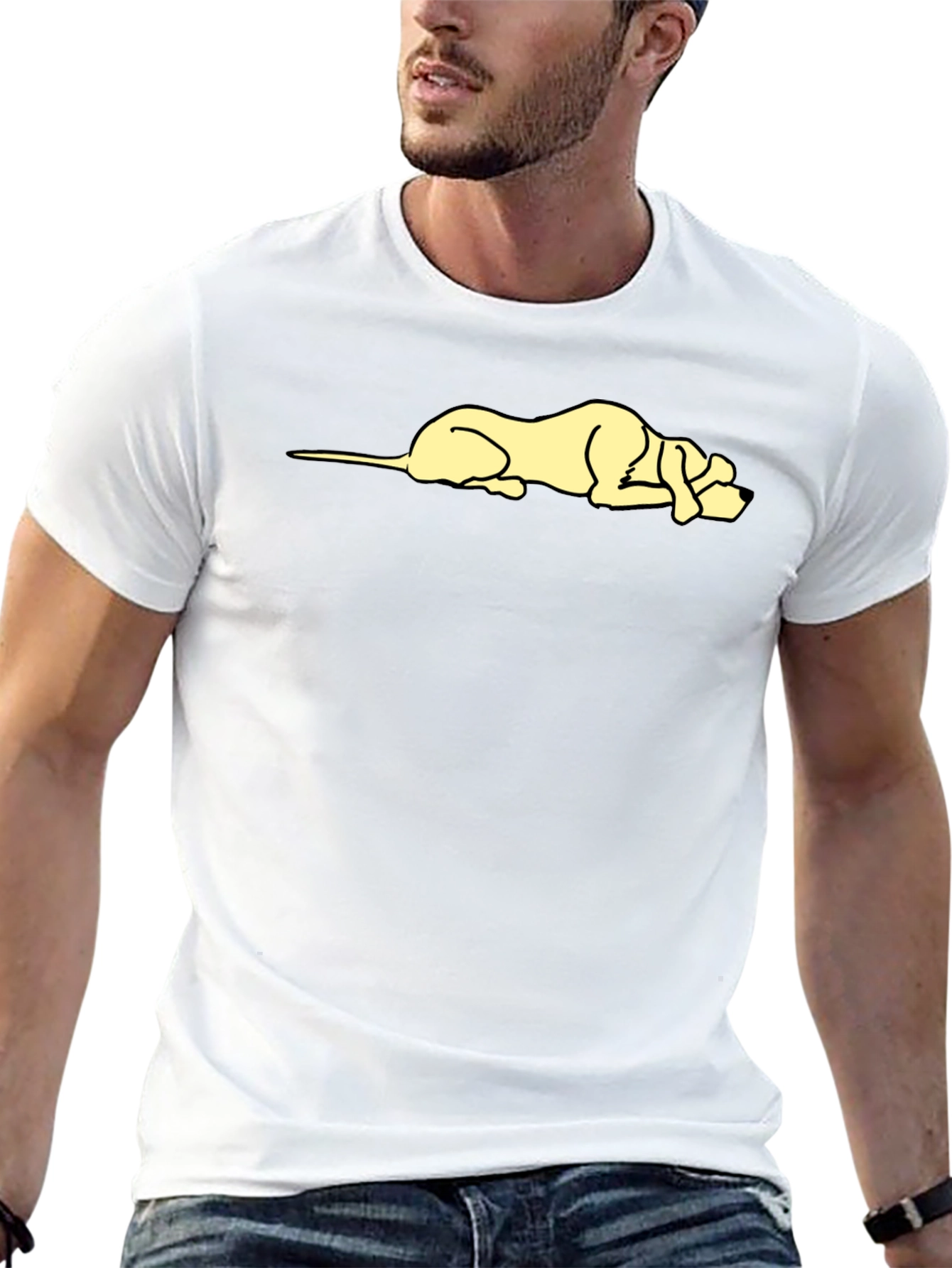 Lazy Dog Graphic T-Shirt - Casual Cotton Tee