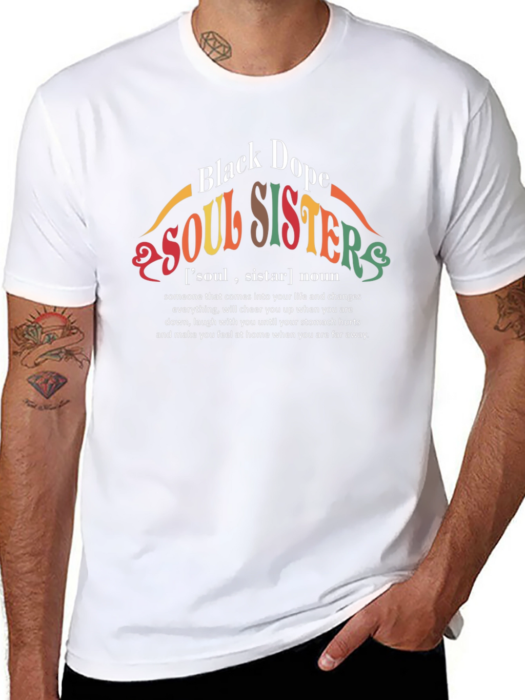 Black Dope Soul Sisters Graphic T-Shirt