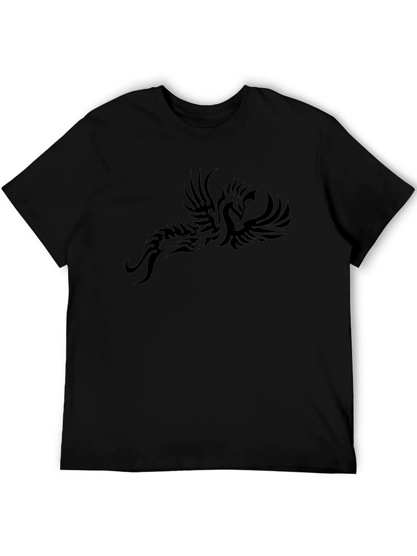 Black Phoenix Graphic Tee - Stylish Menswear