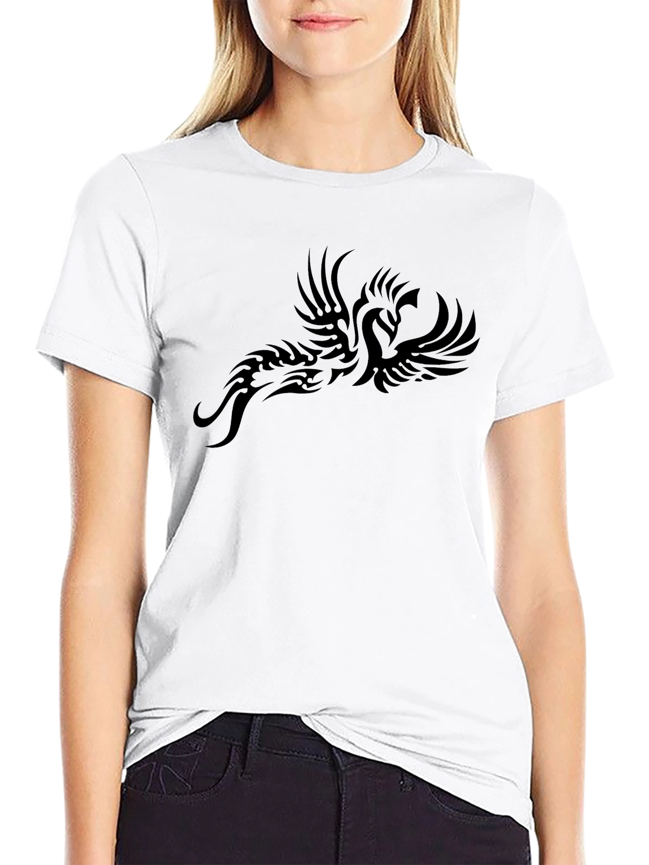 Black Phoenix Graphic Tee - Stylish Menswear