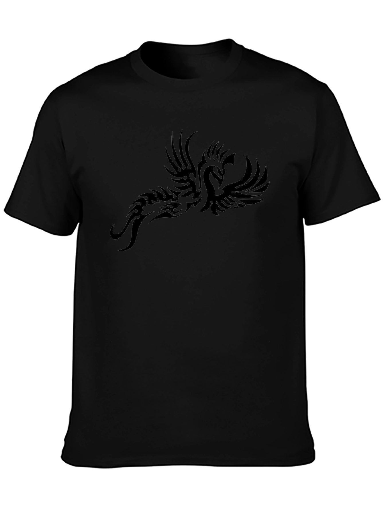 Black Phoenix Graphic Tee - Stylish Menswear