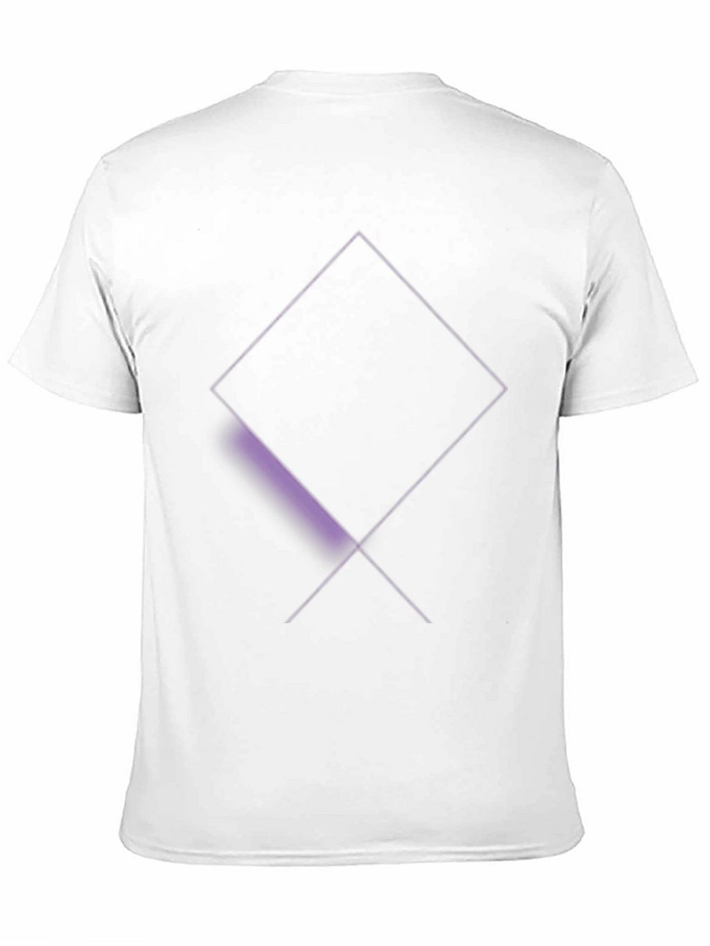 Mens Black T-Shirt with Abstract Diamond Design