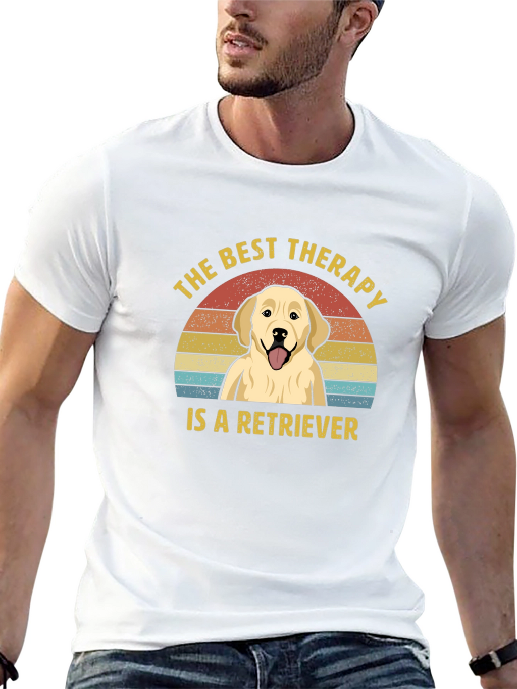 Best Therapy Retriever Graphic T-Shirt