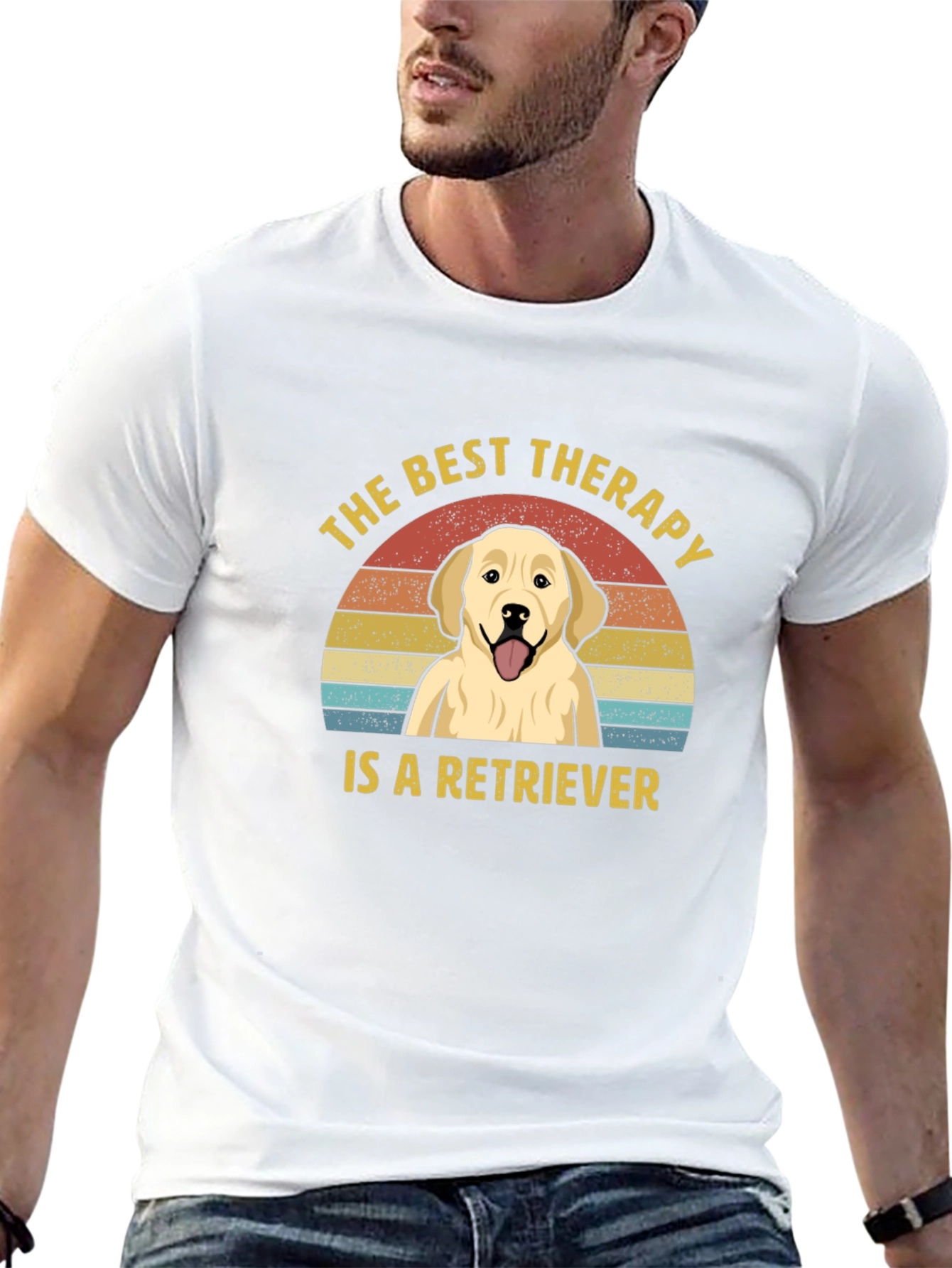 Best Therapy Retriever Graphic T-Shirt