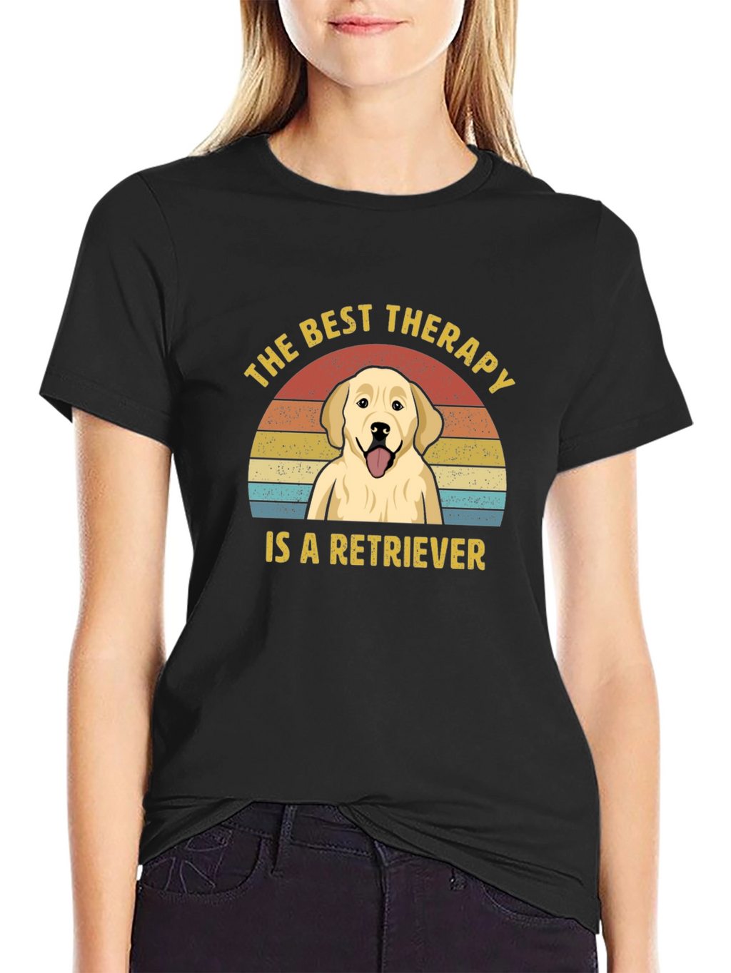 Best Therapy Retriever Graphic T-Shirt