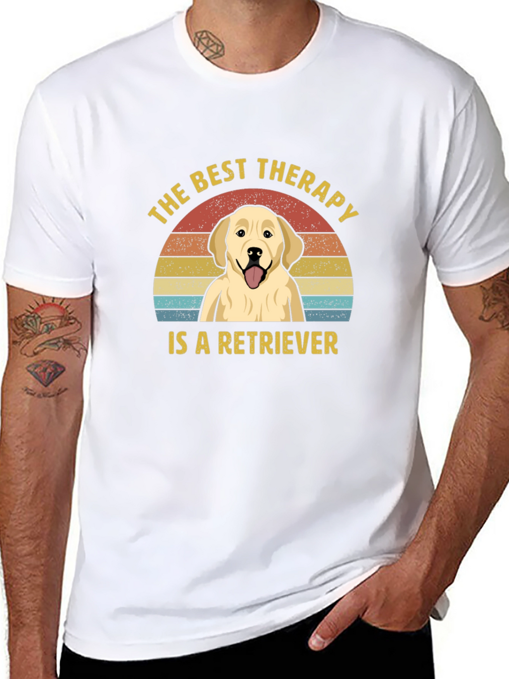 Best Therapy Retriever Graphic T-Shirt