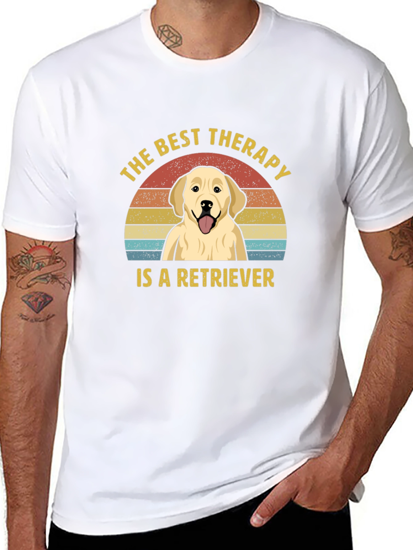 Best Therapy Retriever Graphic T-Shirt