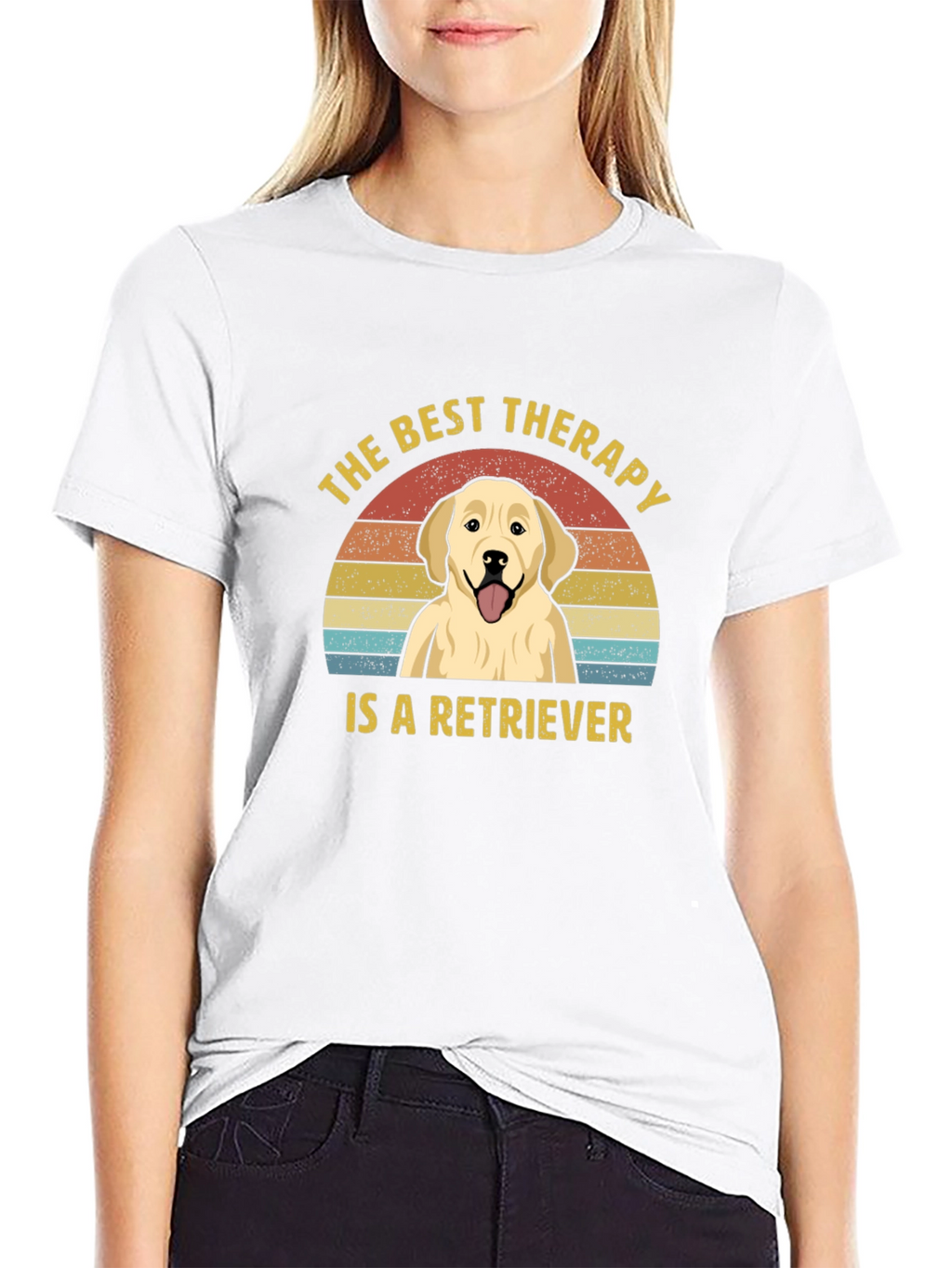 Best Therapy Retriever Graphic T-Shirt