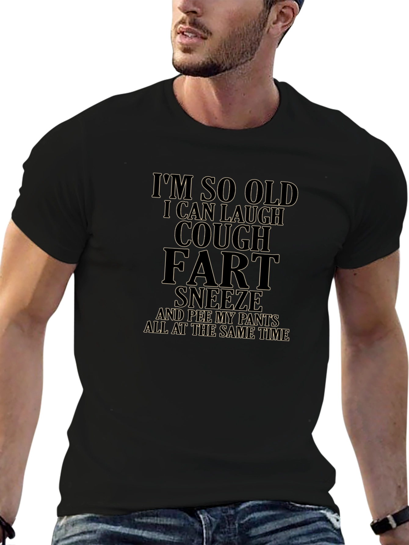 Funny Old Age Humor Graphic T-Shirt