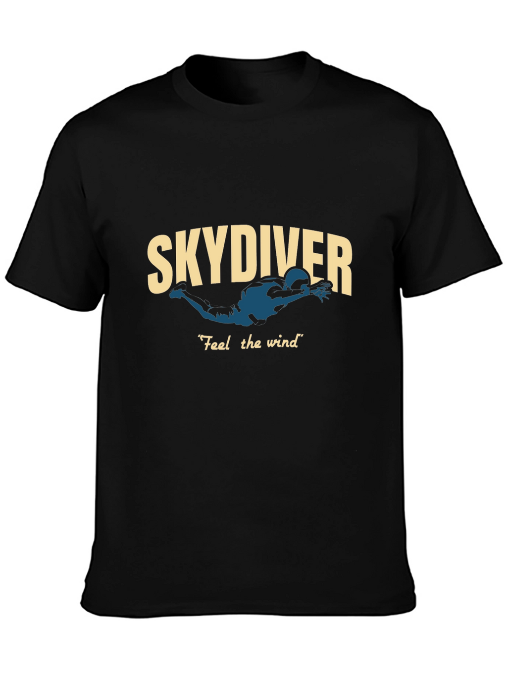 Skydiver Graphic T-Shirt - Feel the Wind