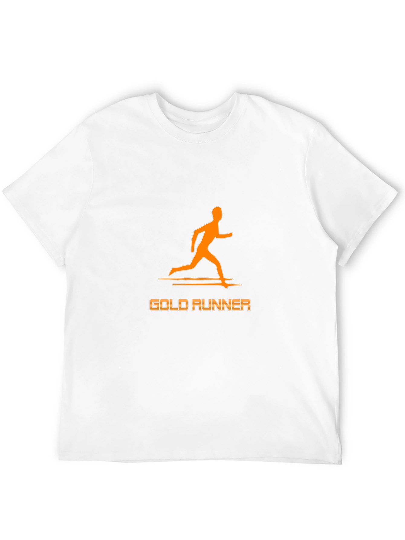 Gold Runner Graphic Tee - Stylish Black T-Shirt