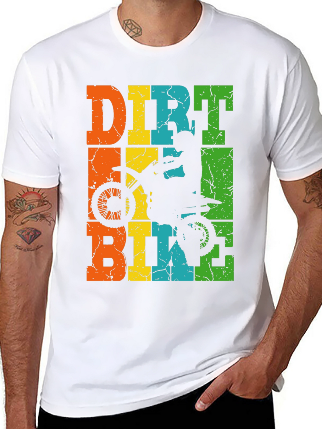 Dirt Bike T-Shirt: Motocross Rider Design