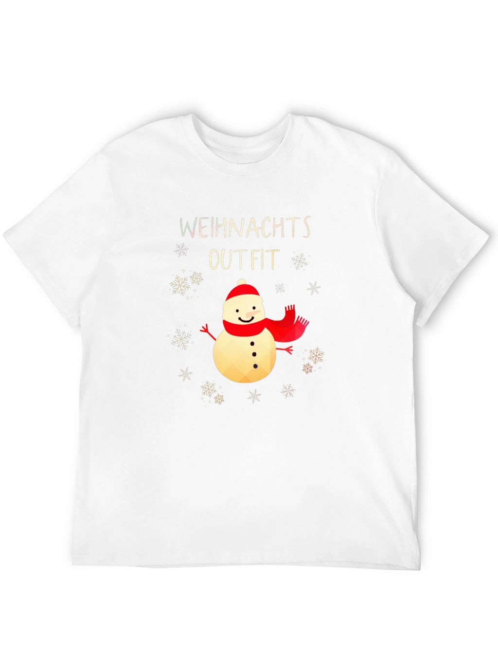 Festive Snowman Christmas Outfit T-Shirt