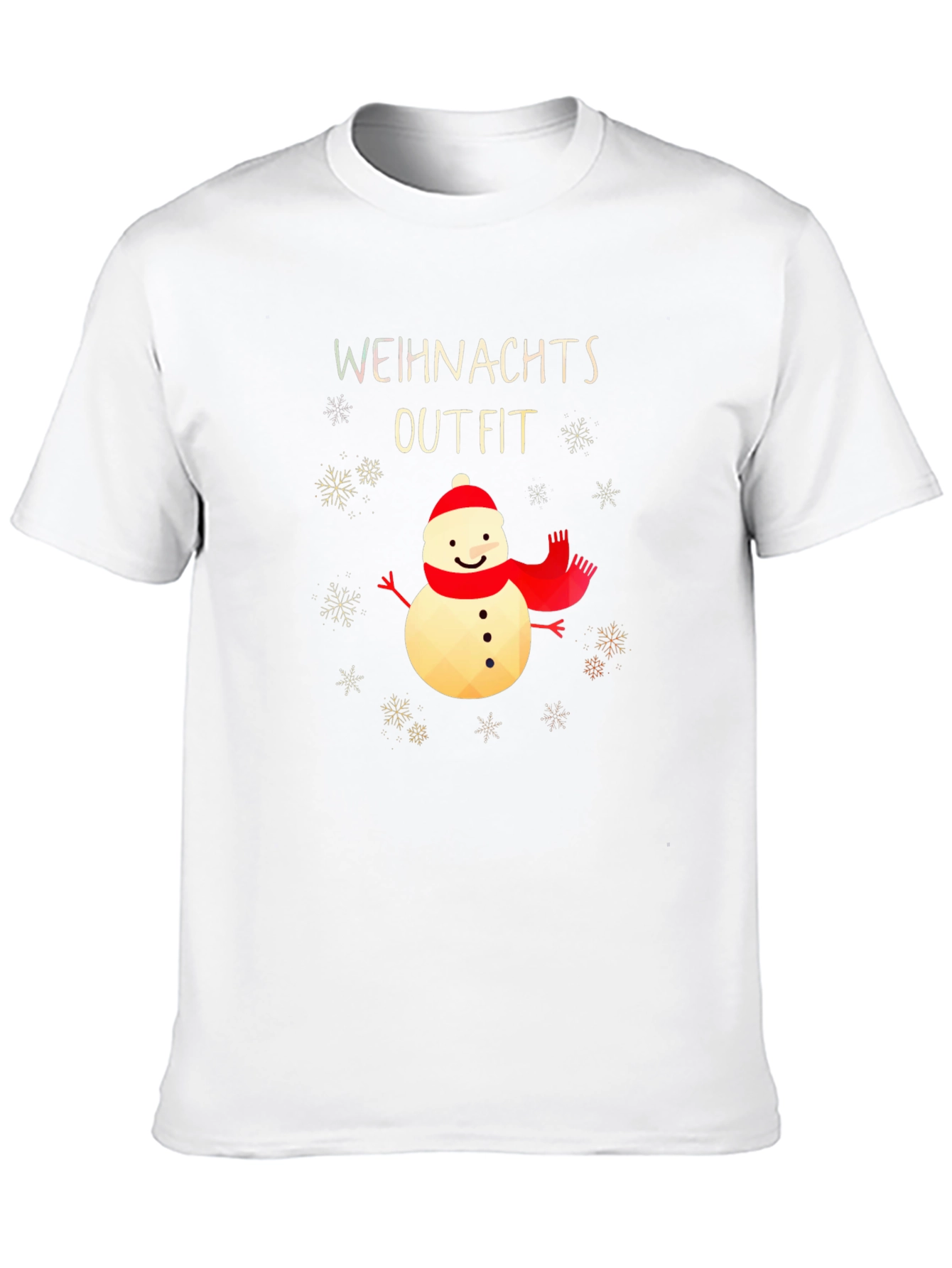 Festive Snowman Christmas Outfit T-Shirt