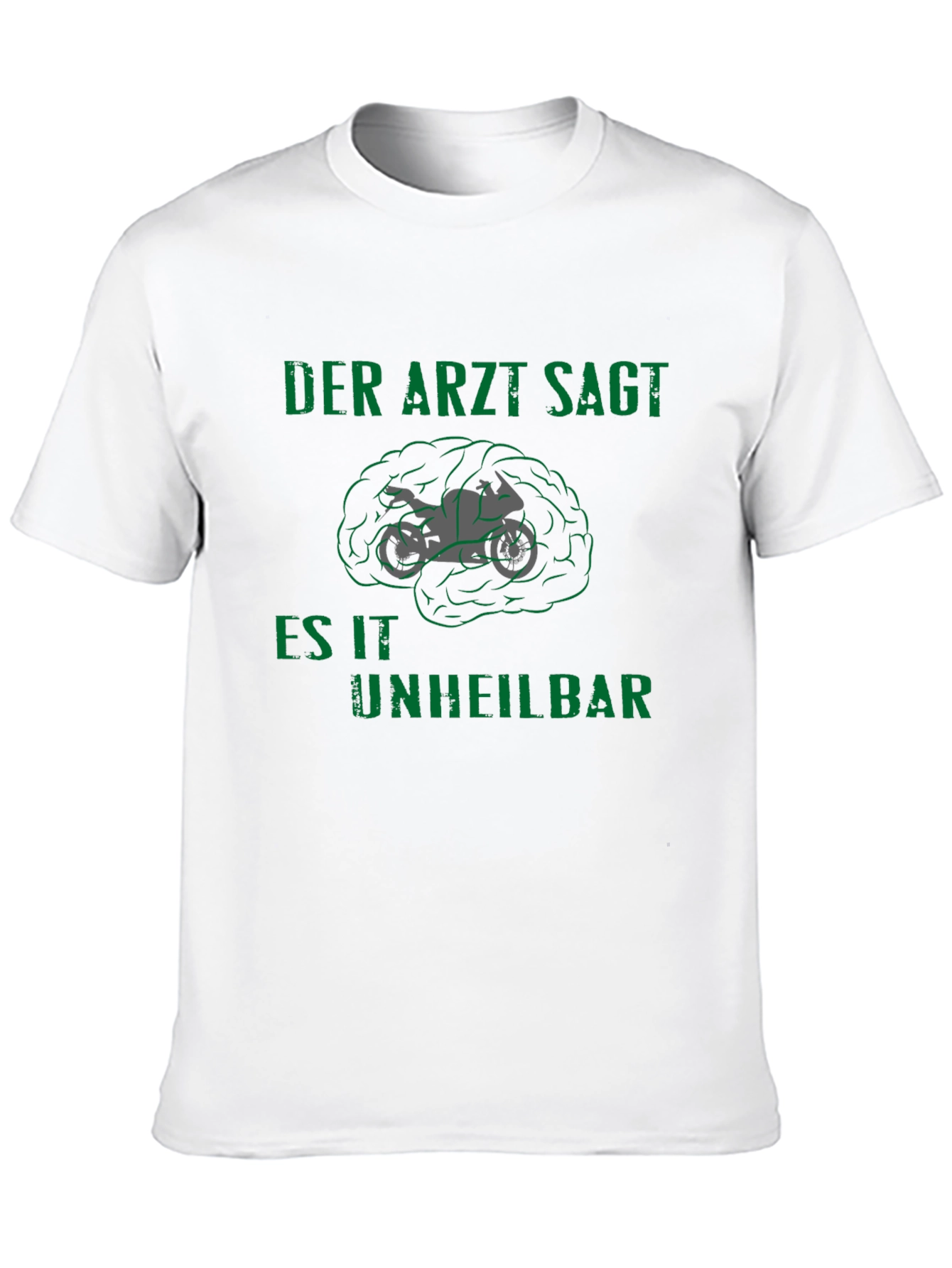 Motorcycle Brain T-Shirt - Incurable Design