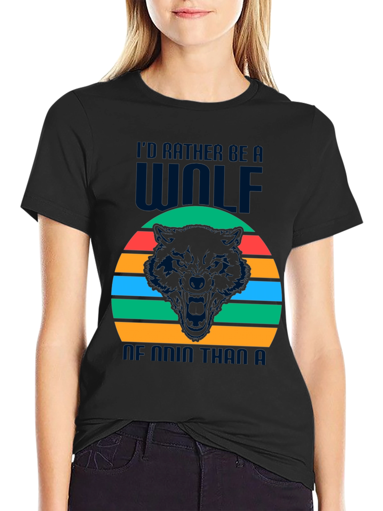 Wolf Graphic Tee - Id Rather Be a Wolf