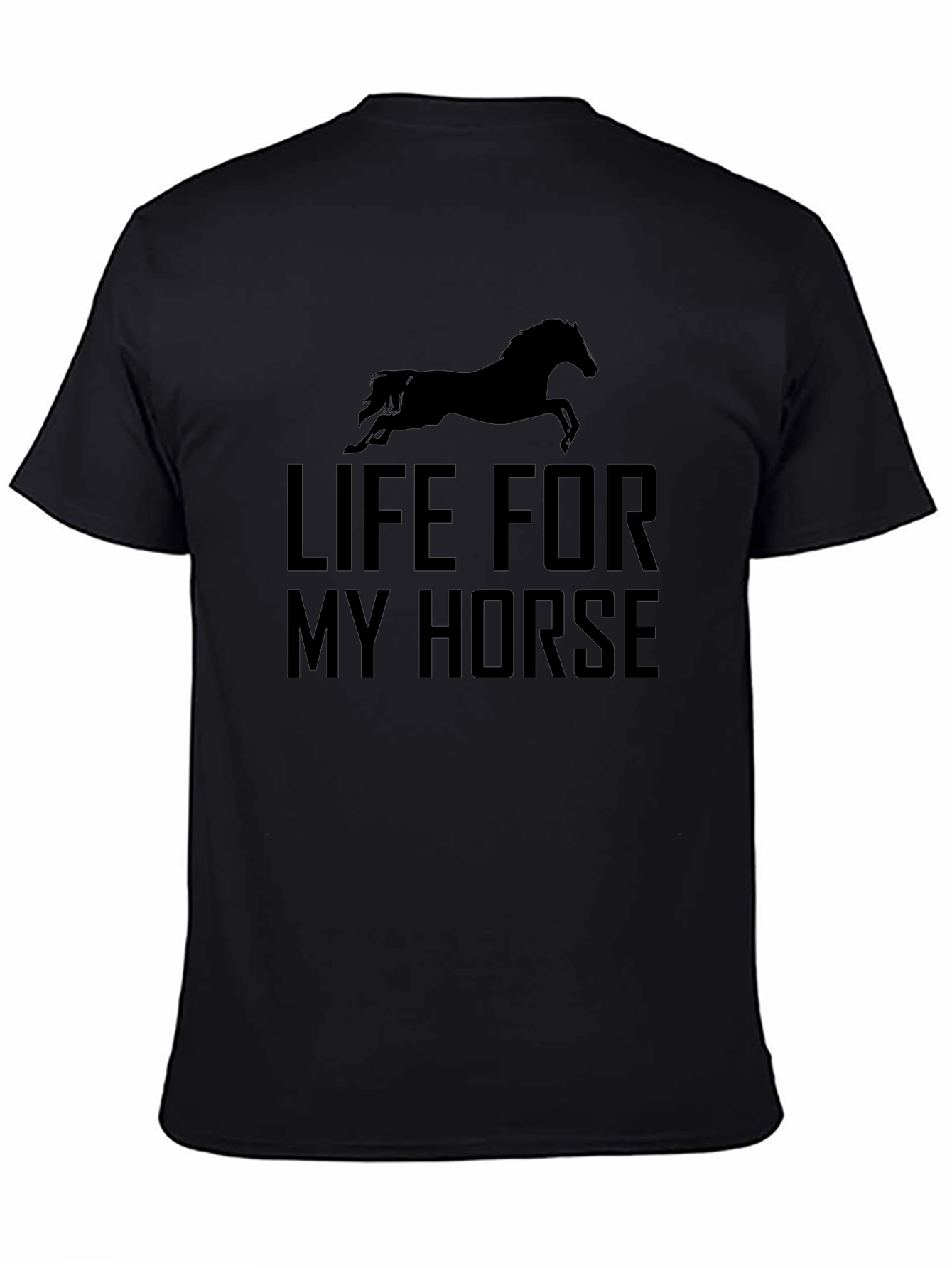 Life For My Horse Graphic Tee - Black
