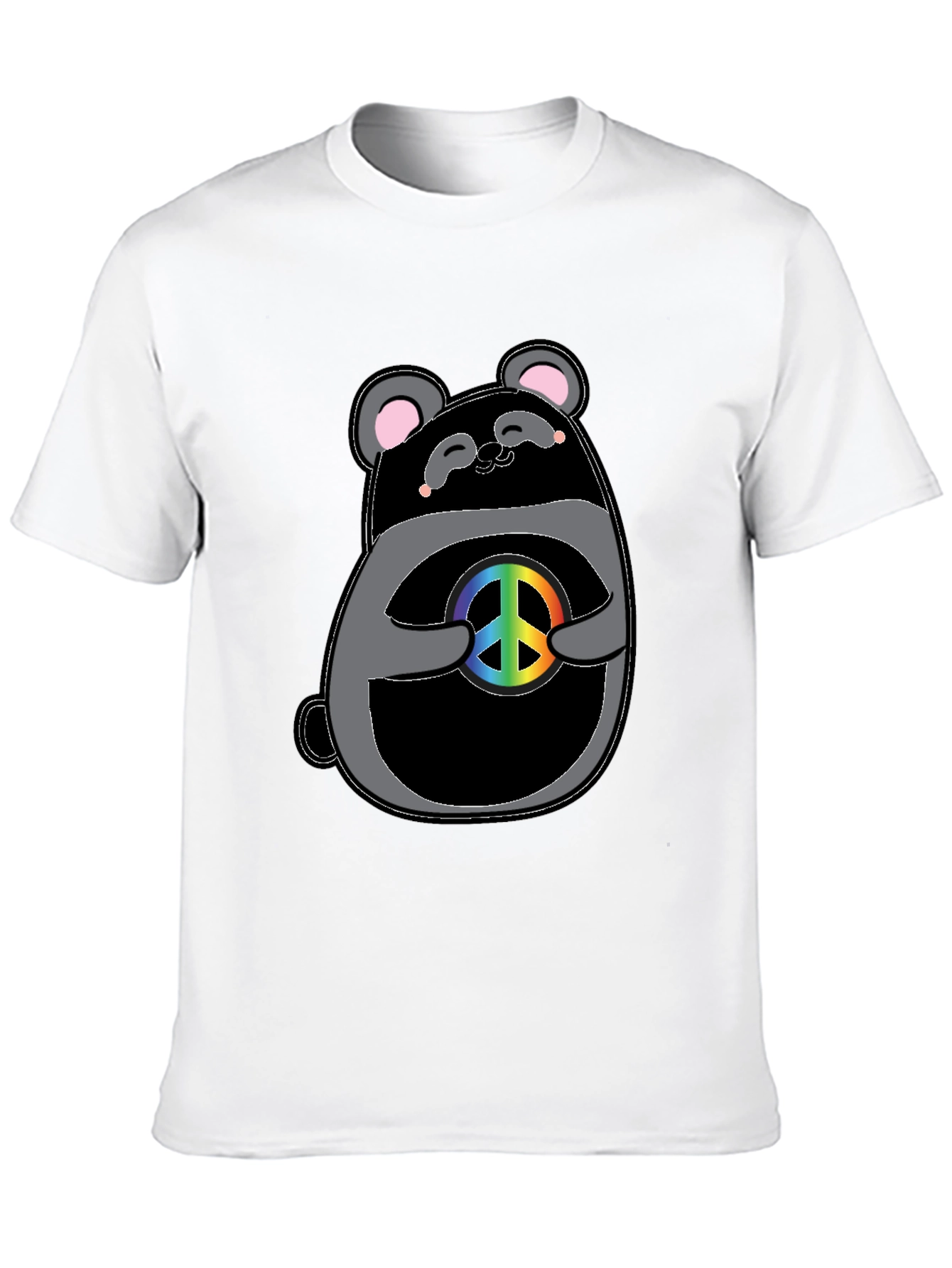 Peace Panda Graphic T-Shirt