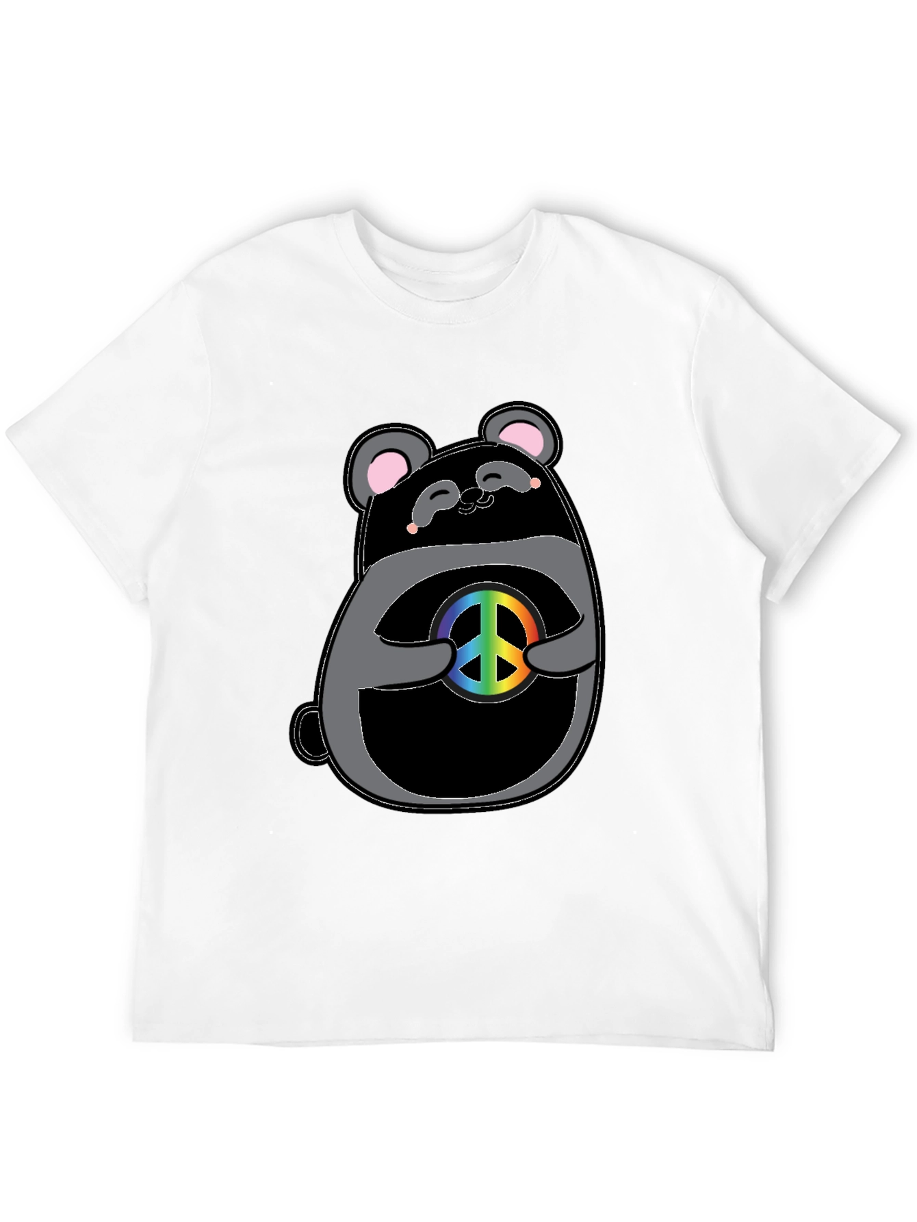 Peace Panda Graphic T-Shirt