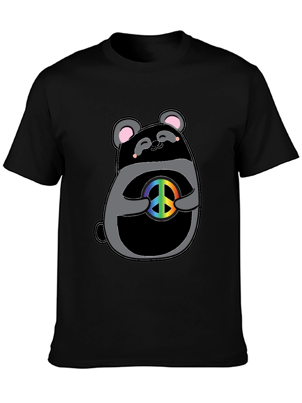 Peace Panda Graphic T-Shirt