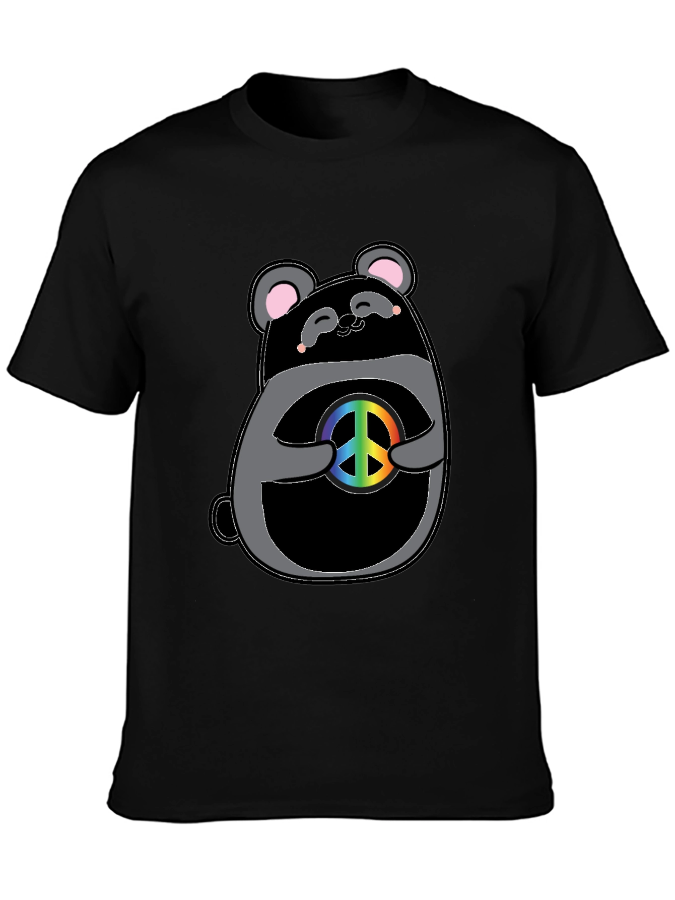 Peace Panda Graphic T-Shirt