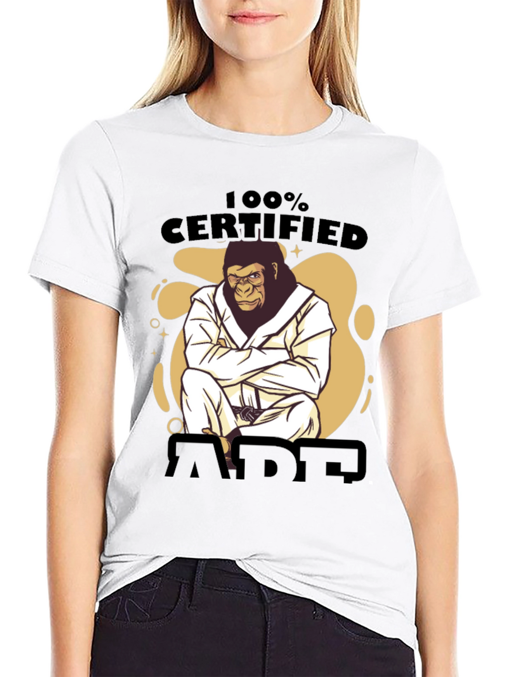 Certified Ape Jiu Jitsu Black T-Shirt