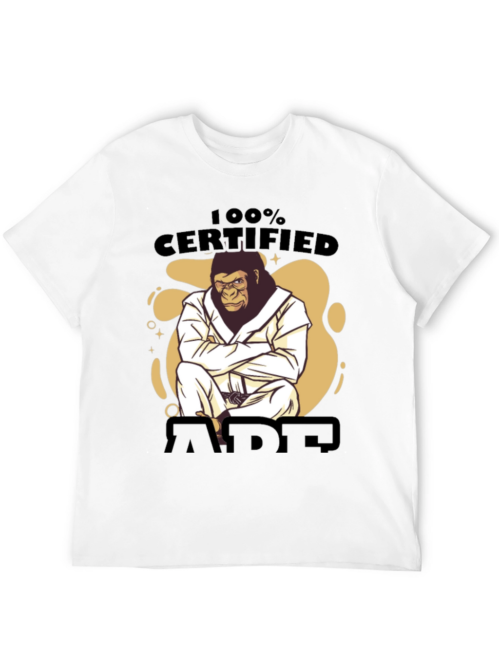 Certified Ape Jiu Jitsu Black T-Shirt