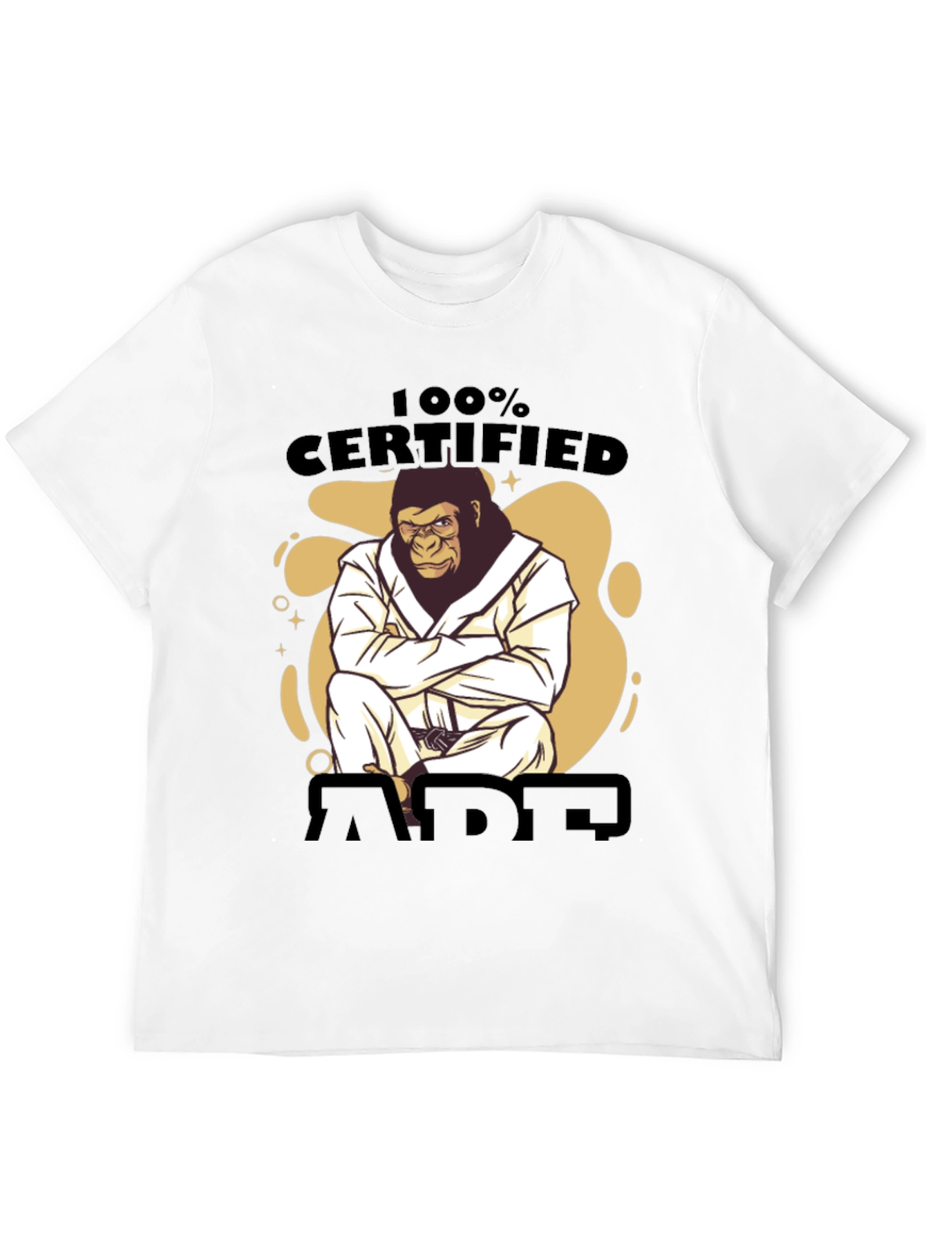 Certified Ape Jiu Jitsu Black T-Shirt