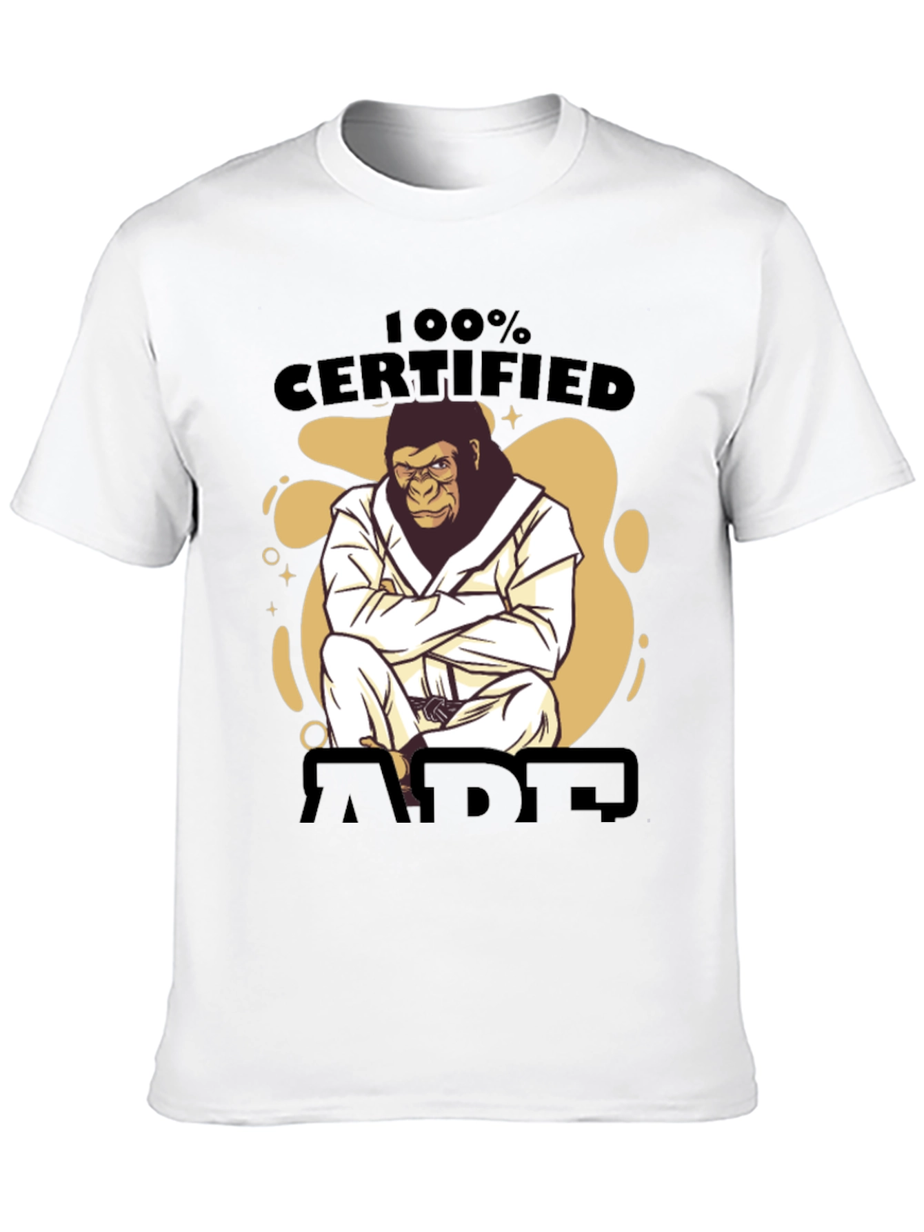 Certified Ape Jiu Jitsu Black T-Shirt