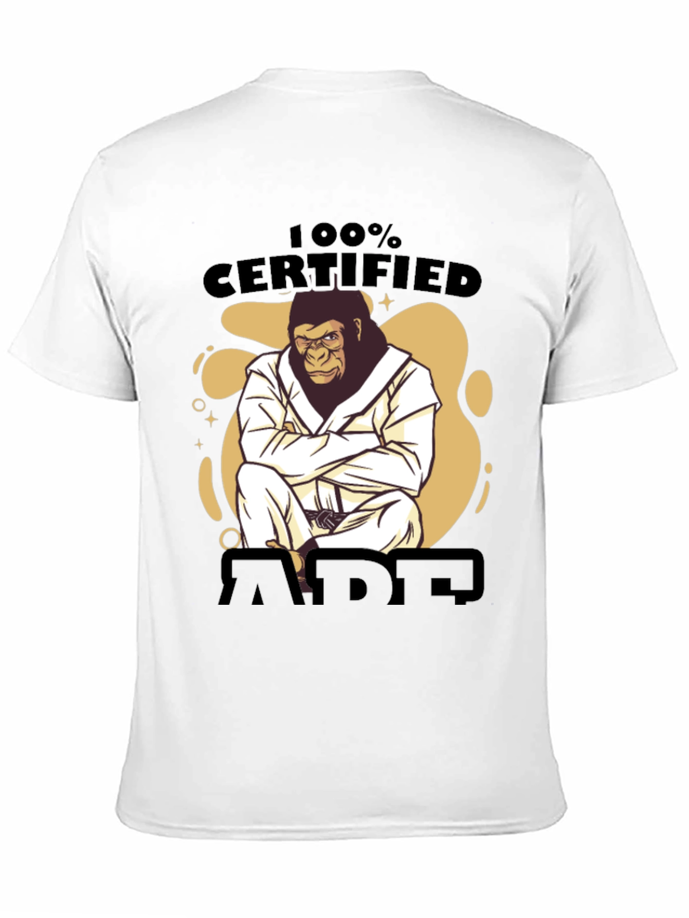 Certified Ape Jiu Jitsu Black T-Shirt