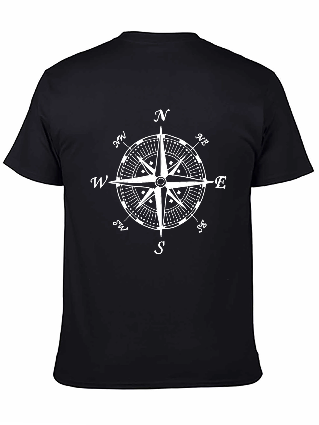 Compass Rose Graphic Tee - Classic Black T-Shirt