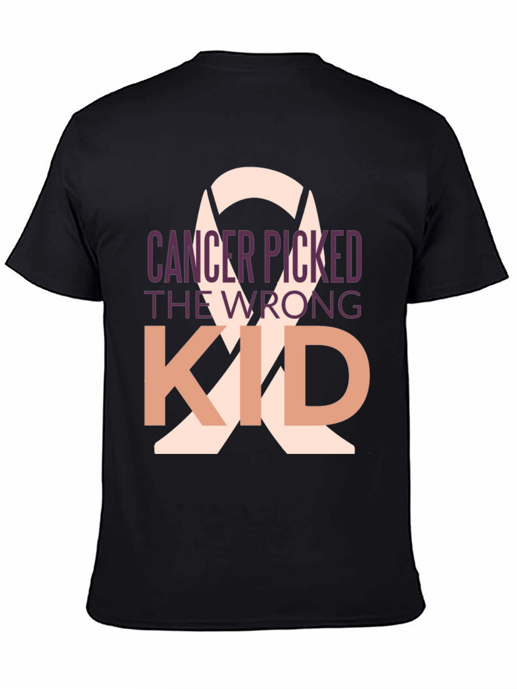 Cancer Picked the Wrong Kid Black T-Shirt