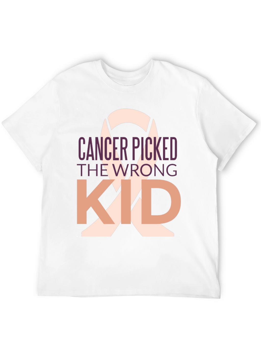 Cancer Picked the Wrong Kid Black T-Shirt