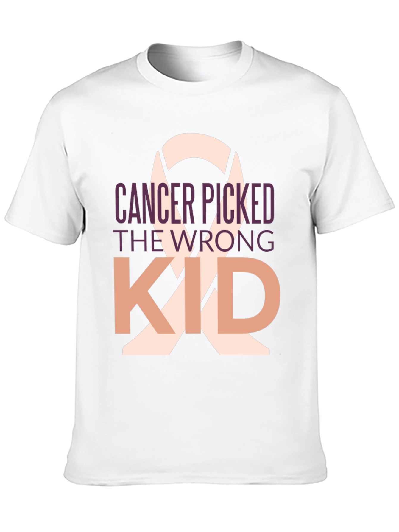 Cancer Picked the Wrong Kid Black T-Shirt
