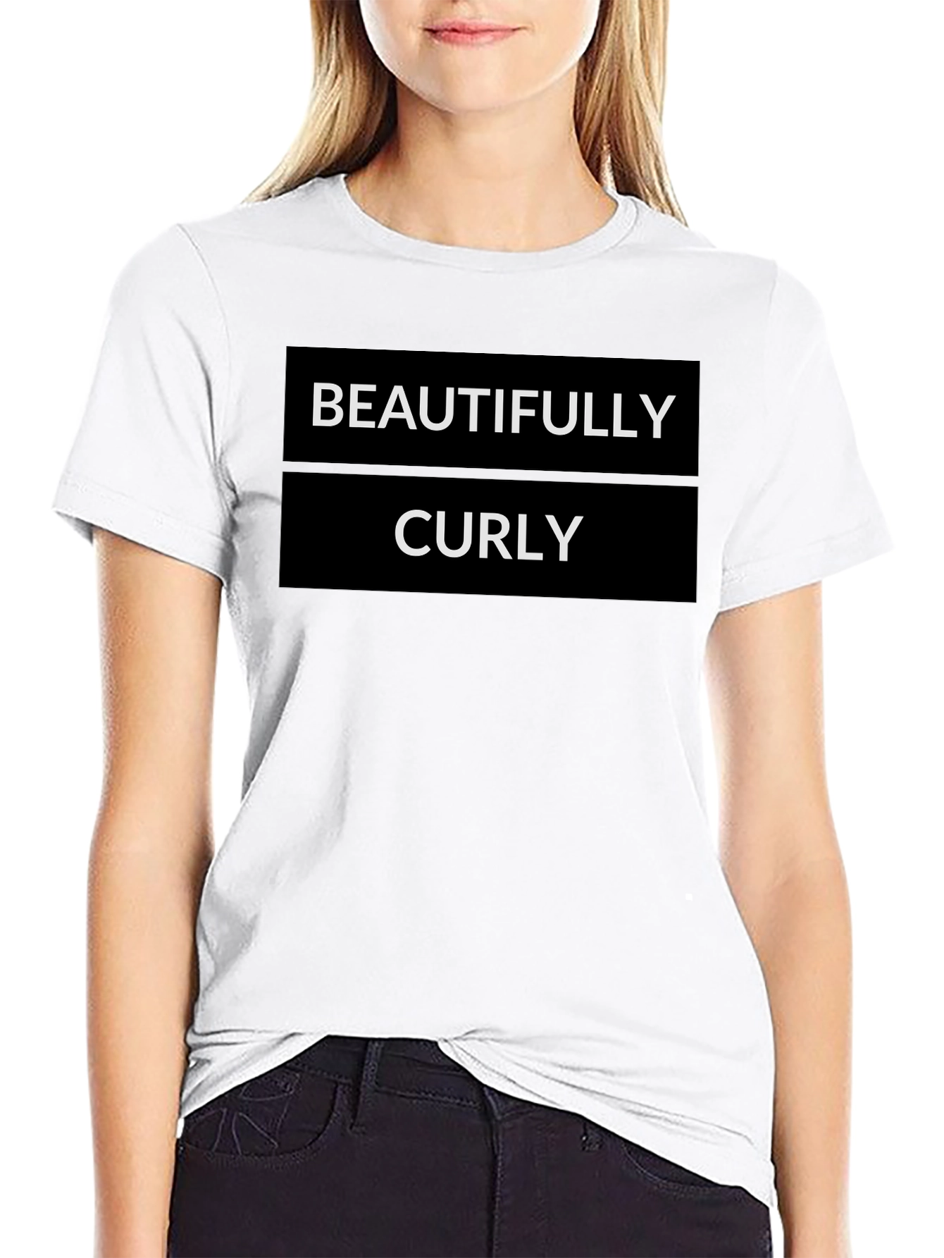 Beautifully Curly Black Graphic Tee