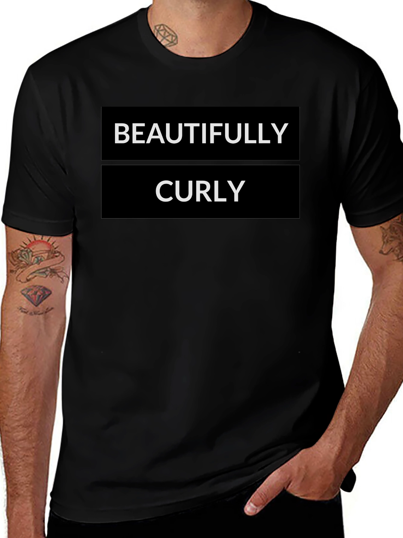 Beautifully Curly Black Graphic Tee