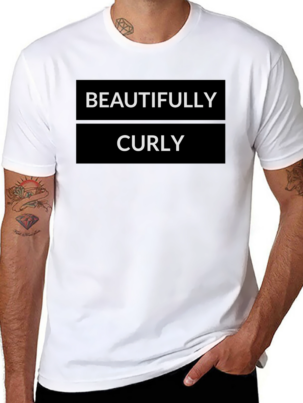Beautifully Curly Black Graphic Tee