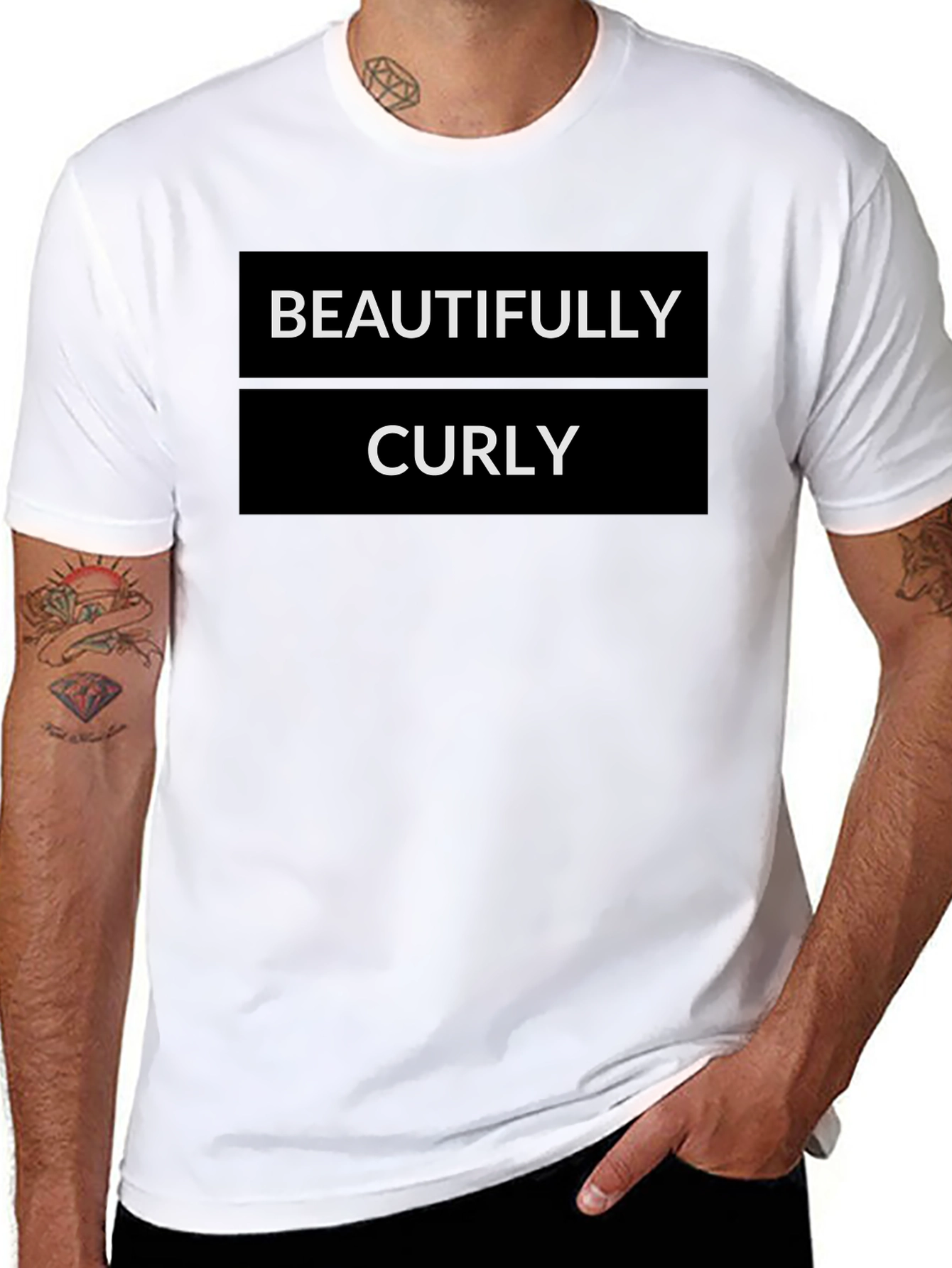 Beautifully Curly Black Graphic Tee
