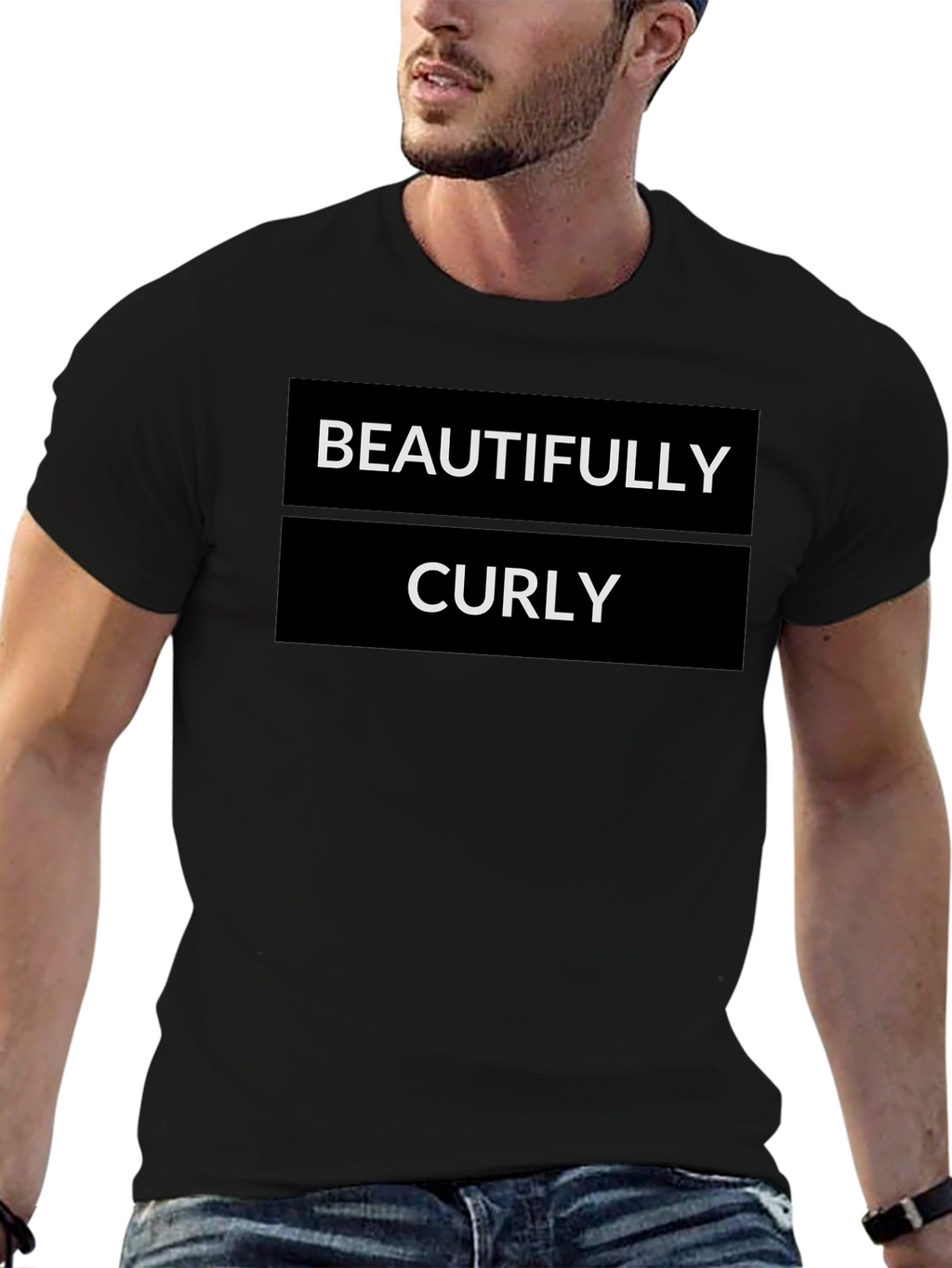Beautifully Curly Black Graphic Tee