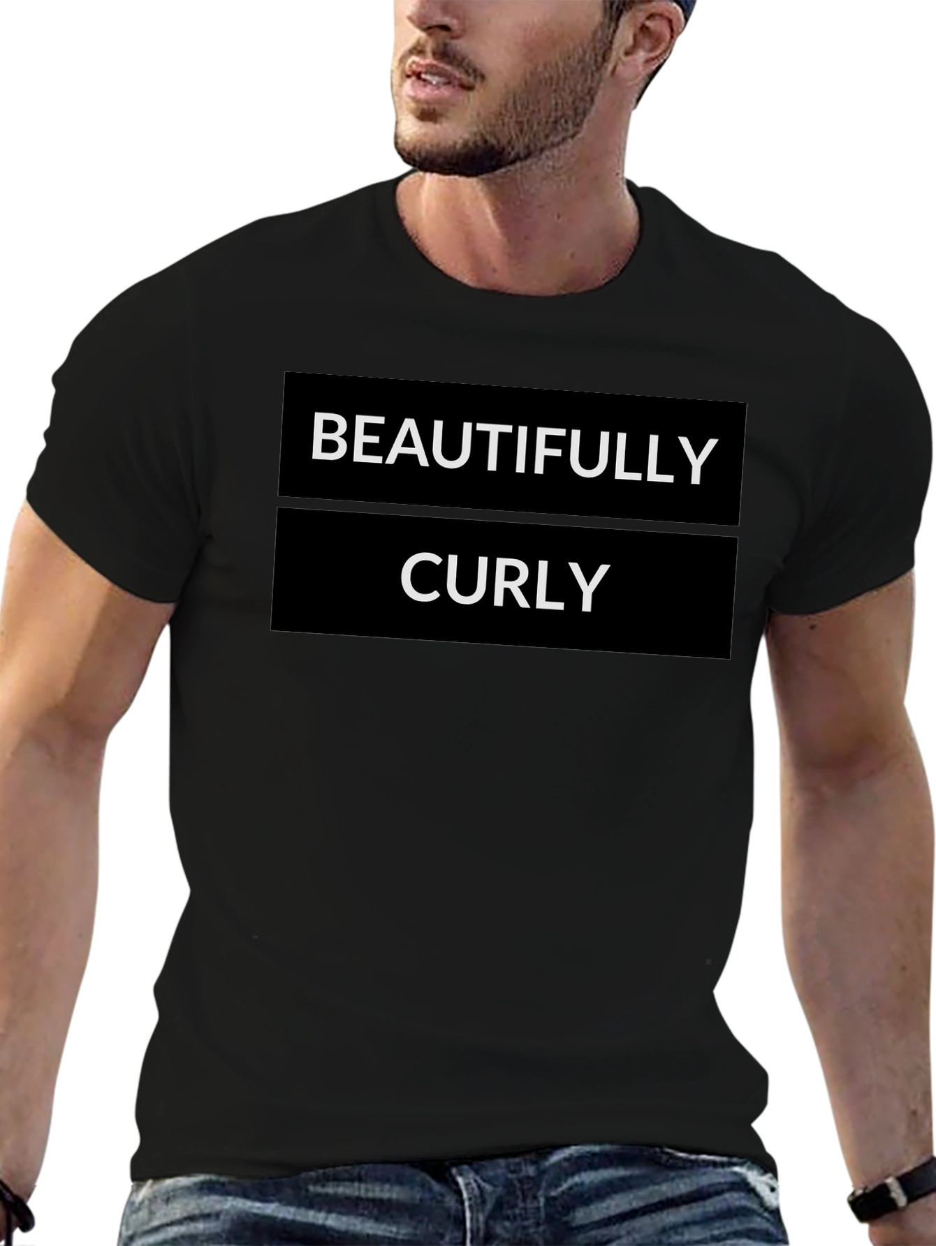 Beautifully Curly Black Graphic Tee